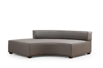 Lasalle Svängd Soffa 6-sits - Grå - Möbler - Vardagsrum - Soffor