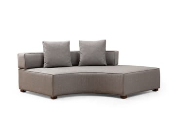 Lasalle Svängd Soffa 6-sits - Grå - Möbler - Vardagsrum - Soffor