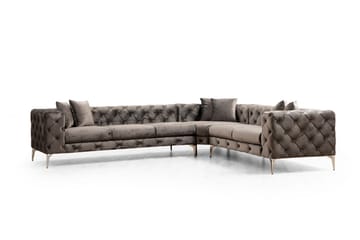 Leithfield Hörnsoffa 6-sits Antracit