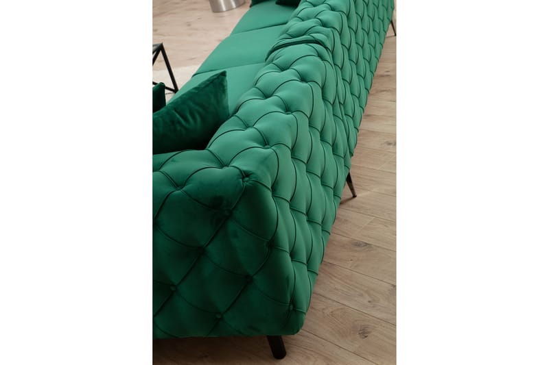 Leithfield Hörnsoffa 6-sits Grön - Möbler - Vardagsrum - Soffor - Hörnsoffor