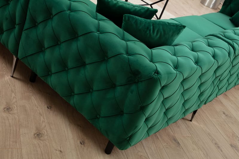 Leithfield Hörnsoffa 6-sits Grön - Möbler - Vardagsrum - Soffor - Hörnsoffor