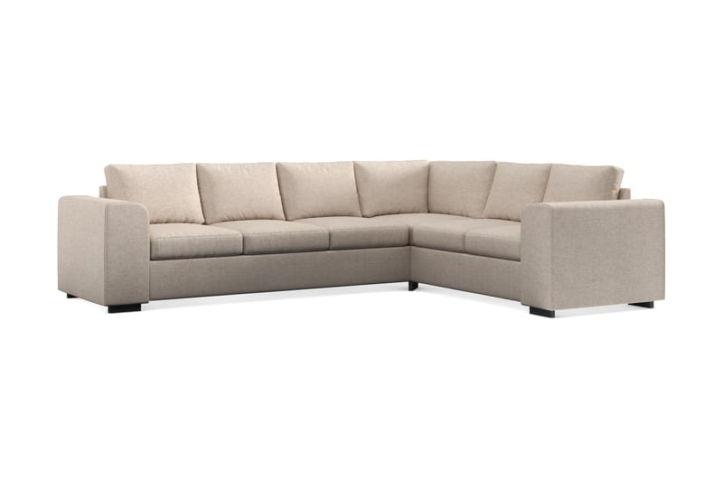 Link 5-sits Vändbar L-formad Hörnsoffa i Tyg - Beige - Möbler - Vardagsrum - Soffor - Hörnsoffor