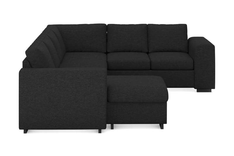 Link 5-sits Vändbar U-formad Hörnsoffa med divan i Tyg - Svart - Möbler - Vardagsrum - Soffor - Hörnsoffor