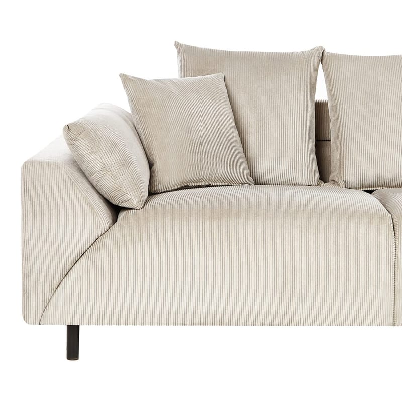 Hörnsoffa Lunner - Beige, svart - Möbler - Vardagsrum - Soffor - Hörnsoffor