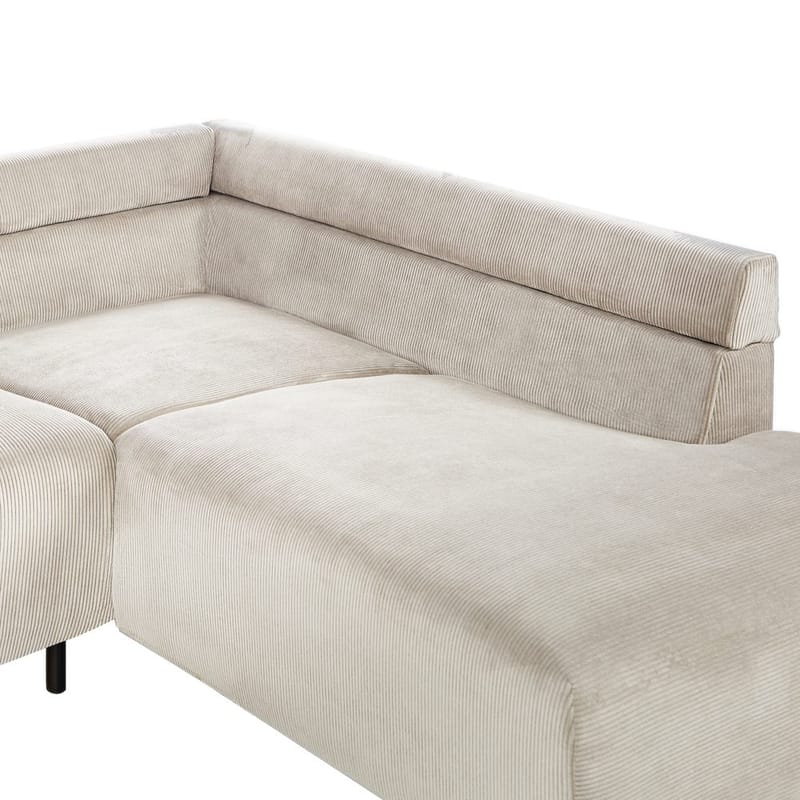 Hörnsoffa Lunner - Beige, svart - Möbler - Vardagsrum - Soffor - Hörnsoffor