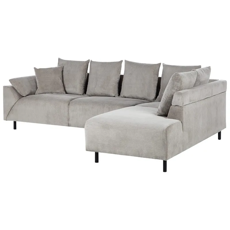 Hörnsoffa Lunner - Grå, svart - Möbler - Vardagsrum - Soffor - Hörnsoffor
