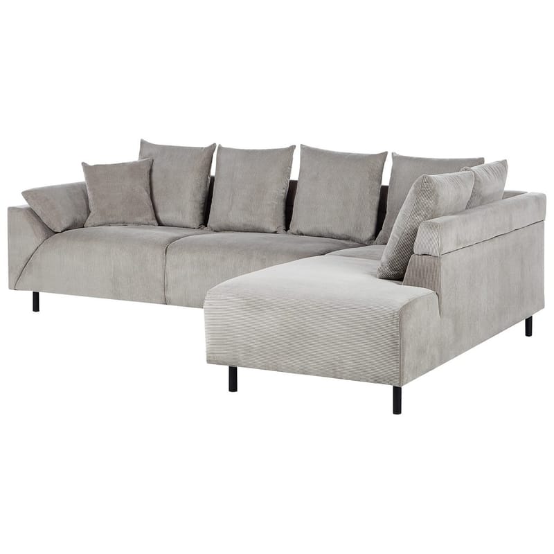 Hörnsoffa Lunner - Grå, svart - Möbler - Vardagsrum - Soffor - Hörnsoffor
