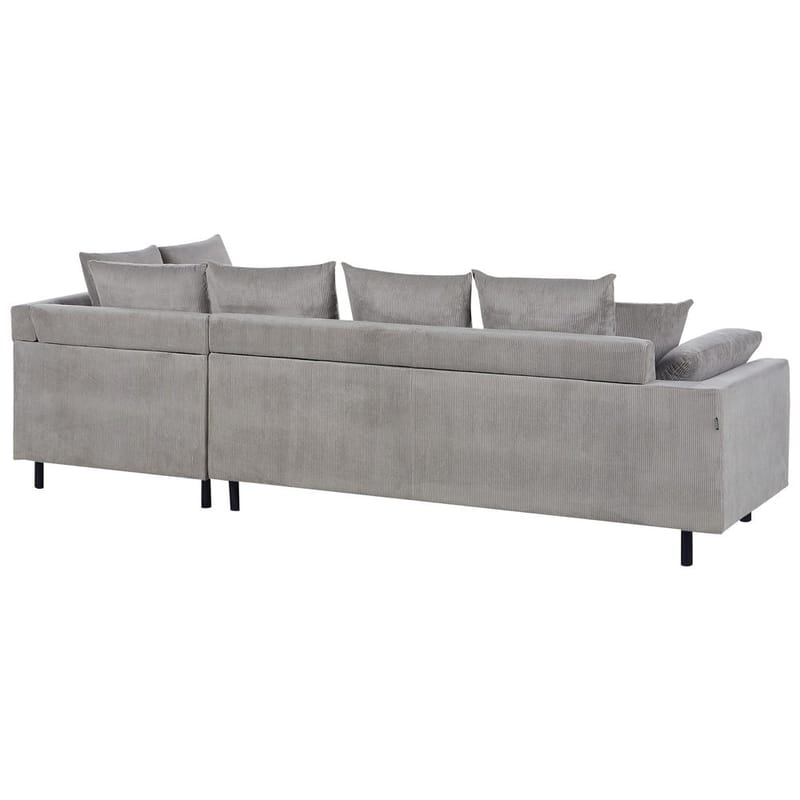 Hörnsoffa Lunner - Grå, svart - Möbler - Vardagsrum - Soffor - Hörnsoffor