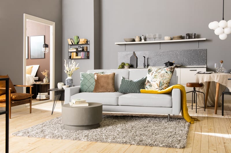 Marc Hörnsoffa Höger - Ljusbeige/Krom - Möbler - Vardagsrum - Soffor - Hörnsoffor