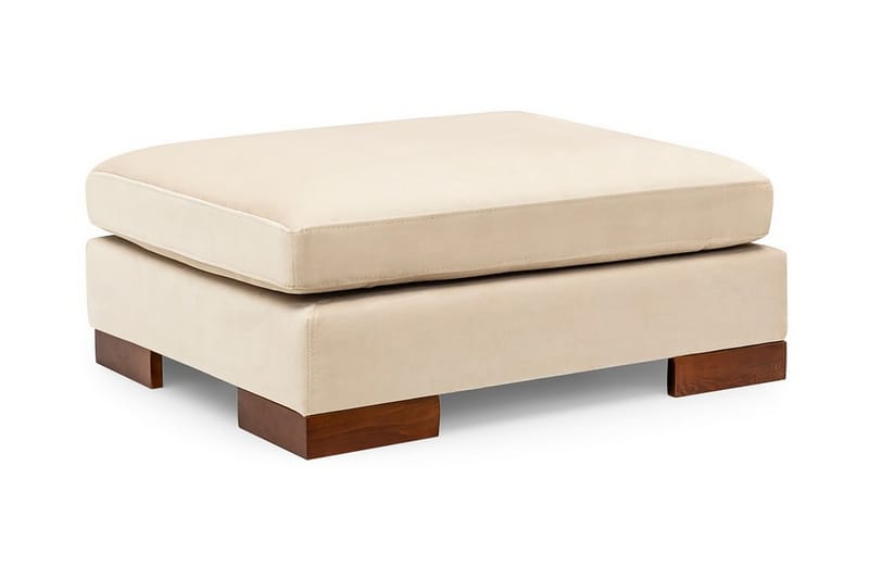 MARYLOUISE Soffa med Schäslong m Pall Höger Beige/Natur - Möbler - Vardagsrum - Soffor - Hörnsoffor