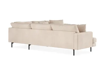Menard 6-sits Högervänd L-formad Hörnsoffa i Manchester - Beige - Möbler - Vardagsrum - Soffor - Hörnsoffor