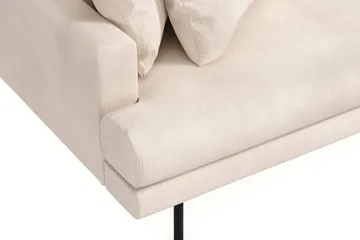 Menard 6-sits Högervänd L-formad Hörnsoffa i Manchester - Beige - Möbler - Vardagsrum - Soffor - Hörnsoffor