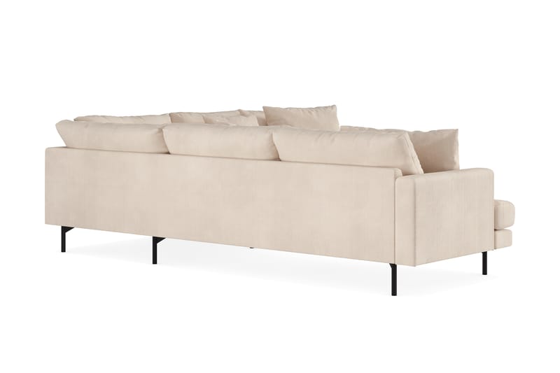 Menard 6-sits Högervänd L-formad Hörnsoffa i Manchester - Beige - Möbler - Vardagsrum - Soffor - Hörnsoffor