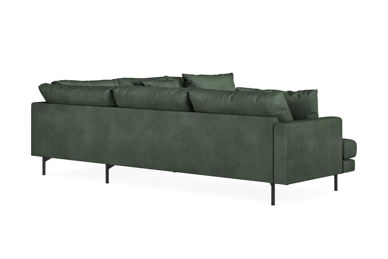Menard 6-sits Högervänd L-formad Hörnsoffa i Manchester - Grön - Möbler - Vardagsrum - Soffor - Hörnsoffor
