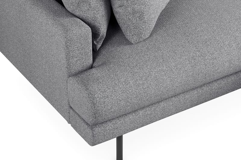 Menard 6-sits Högervänd L-formad Hörnsoffa i Tyg - Grå - Möbler - Vardagsrum - Soffor - Hörnsoffor