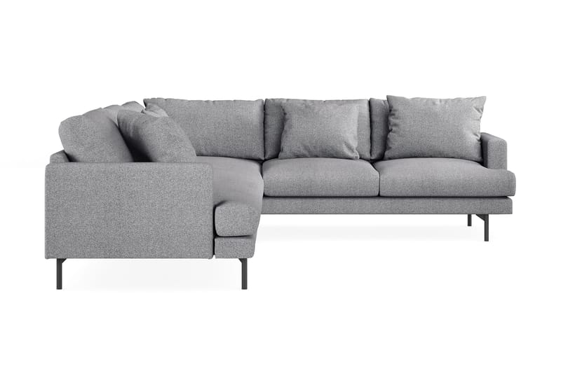 Menard 6-sits Högervänd L-formad Hörnsoffa i Tyg - Grå - Möbler - Vardagsrum - Soffor - Hörnsoffor