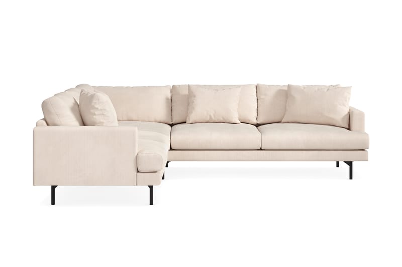 Menard 6-sits Vänstervänd L-formad Hörnsoffa i Manchester - Beige - Möbler - Vardagsrum - Soffor - Hörnsoffor