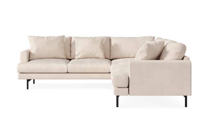 Menard 6-sits Vänstervänd L-formad Hörnsoffa i Manchester - Beige - Möbler - Vardagsrum - Soffor - Hörnsoffor