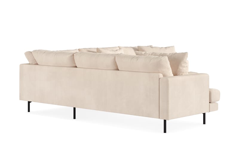Menard 6-sits Vänstervänd L-formad Hörnsoffa i Manchester - Beige - Möbler - Vardagsrum - Soffor - Hörnsoffor