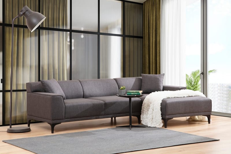 Mississauga Divansoffa 3-sits - Antracit - Möbler - Vardagsrum - Soffor - Hörnsoffor