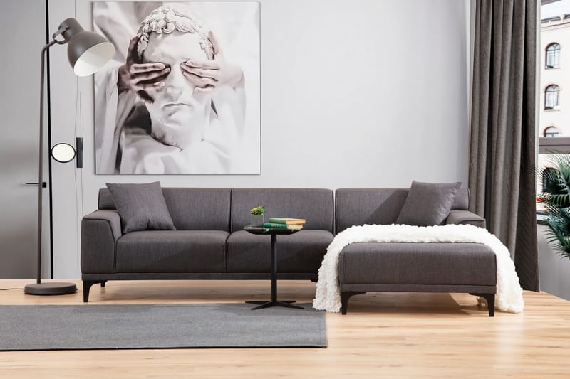 Mississauga Divansoffa 3-sits - Antracit - Möbler - Vardagsrum - Soffor - Hörnsoffor