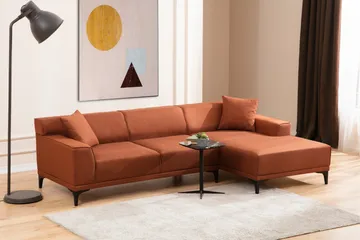 Mississauga Divansoffa 3-sits - Orange - Möbler - Vardagsrum - Soffor - Divansoffa & schäslong