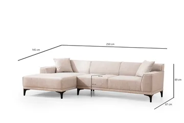 Mississauga Divansoffa 3-sits - Vit - Möbler - Vardagsrum - Soffor - Divansoffa & schäslong