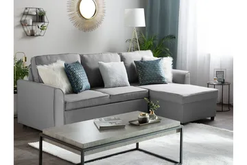 Nesna Hörnsoffa 228 cm - Grå - Möbler - Vardagsrum - Bäddsoffor - Bäddsoffa divan