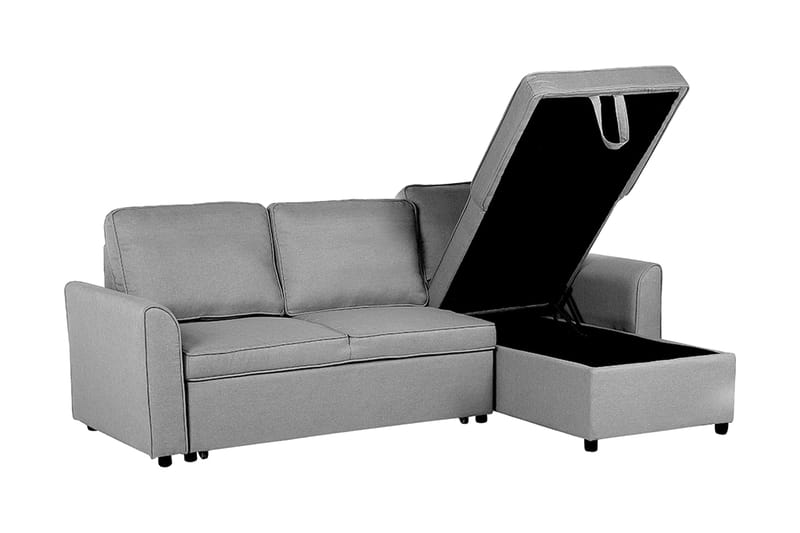 Nesna Hörnsoffa 228 cm - Grå - Möbler - Vardagsrum - Bäddsoffor - Hörnbäddsoffa