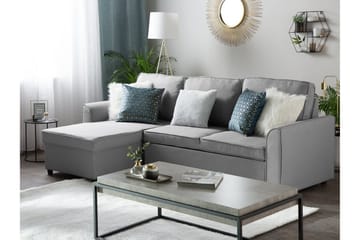 Nesna Hörnsoffa 228 cm - Grå - Möbler - Vardagsrum - Bäddsoffor - Bäddsoffa divan