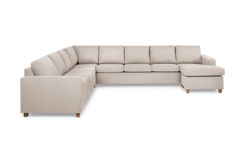 NEW YORK Hörnsoffa XXL med Divan Höger Beige - Möbler - Vardagsrum - Soffor - Hörnsoffor