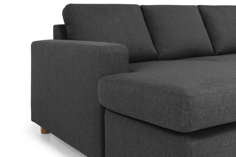 NEW YORK Hörnsoffa XXL med Divan Vänster Antracit - Möbler - Vardagsrum - Soffor - Hörnsoffor