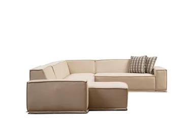 Nightcap Hörnsoffa m. Divan 5-sits - Beige - Möbler - Vardagsrum - Soffor - Modulsoffor - Komplett modulsoffa