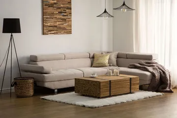 Norrea Hörnsoffa 261 cm - Beige - Möbler - Vardagsrum - Soffor - Hörnsoffor