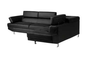 Norrea Hörnsoffa 261 cm - Svart - Möbler - Vardagsrum - Soffor - Divansoffa & schäslong