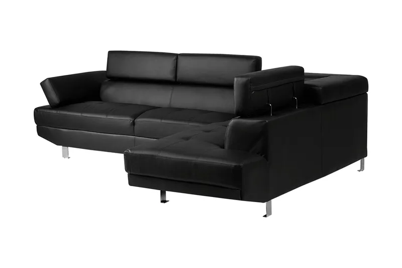 Norrea Hörnsoffa 261 cm - Svart - Möbler - Vardagsrum - Soffor - Divansoffa & schäslong
