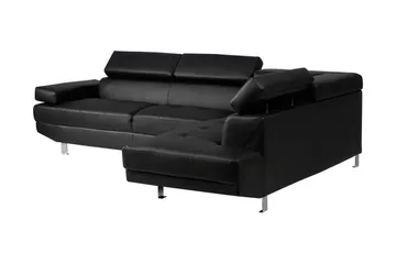 Norrea Hörnsoffa 261 cm - Svart - Möbler - Vardagsrum - Soffor - Divansoffa & schäslong
