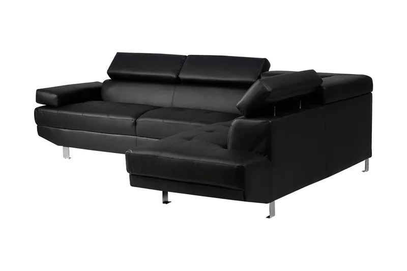 Norrea Hörnsoffa 261 cm - Svart - Möbler - Vardagsrum - Soffor - Divansoffa & schäslong