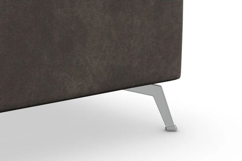 Ocean Lyx 5-sits Vändbar L-formad Hörnsoffa i Konstläder - Mörkgrå - Möbler - Vardagsrum - Soffor - Hörnsoffor