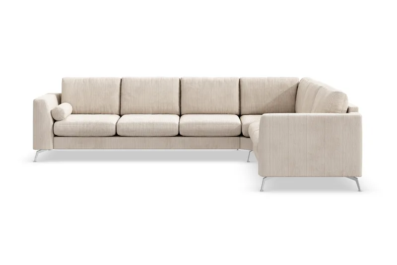 Ocean Lyx 5-sits Vändbar L-formad Hörnsoffa i Manchester - Beige - Möbler - Vardagsrum - Soffor - Hörnsoffor
