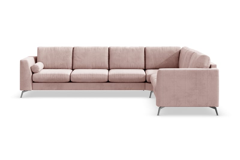 Ocean Lyx 5-sits Vändbar L-formad Hörnsoffa i Manchester - Rosa - Möbler - Vardagsrum - Soffor - Hörnsoffor