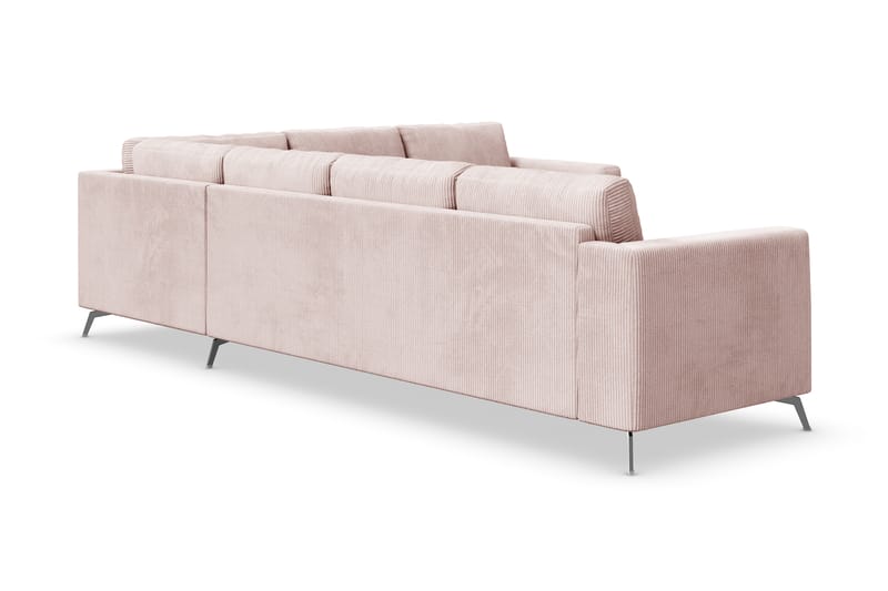 Ocean Lyx 5-sits Vändbar L-formad Hörnsoffa i Manchester - Rosa - Möbler - Vardagsrum - Soffor - Hörnsoffor