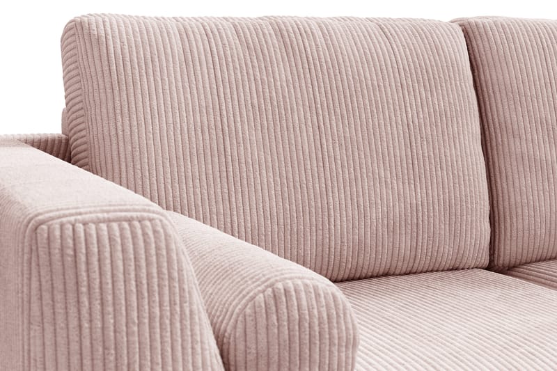 Ocean Lyx 5-sits Vändbar L-formad Hörnsoffa i Manchester - Rosa - Möbler - Vardagsrum - Soffor - Hörnsoffor