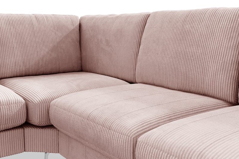 Ocean Lyx 5-sits Vändbar L-formad Hörnsoffa i Manchester - Rosa - Möbler - Vardagsrum - Soffor - Hörnsoffor