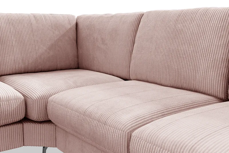 Ocean Lyx 5-sits Vändbar L-formad Hörnsoffa i Manchester - Rosa - Möbler - Vardagsrum - Soffor - Hörnsoffor
