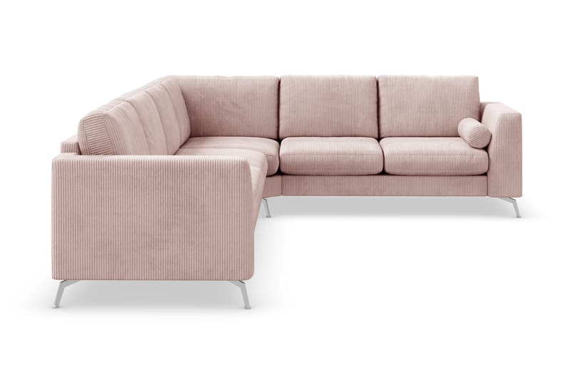 Ocean Lyx 5-sits Vändbar L-formad Hörnsoffa i Manchester - Rosa - Möbler - Vardagsrum - Soffor - Hörnsoffor