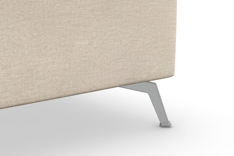 Ocean Lyx 5-sits Vändbar L-formad Hörnsoffa i Sammet - Beige - Möbler - Vardagsrum - Soffor - Hörnsoffor