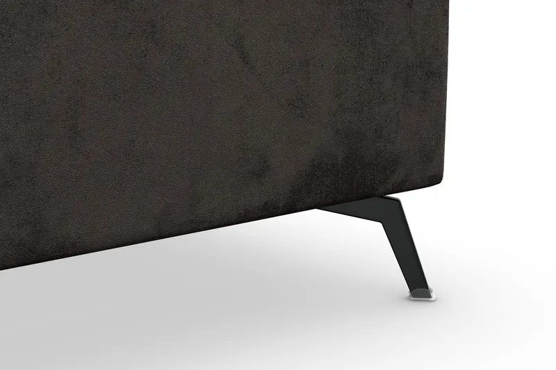 Ocean Lyx 5-sits Vändbar L-formad Hörnsoffa i Sammet - Mörkgrå - Möbler - Vardagsrum - Soffor - Hörnsoffor