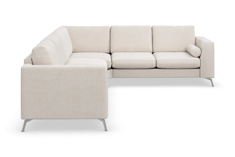Ocean Lyx 5-sits Vändbar L-formad Hörnsoffa i Tyg - Beige - Möbler - Vardagsrum - Soffor - Hörnsoffor
