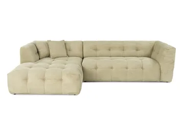 Octavian Hörnsoffa 3-sits - Green - Möbler - Vardagsrum - Soffor - Modulsoffor - Komplett modulsoffa